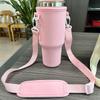 40Oz Water Bottle Carrier Bag Adjustable Shoulder Strap Mug Cups Sleeve Solid Color Bottle Holder For Outdoor Hiking