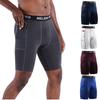 Men Shorts Sports Gym Pants Compression Tights Solid Bottoms Quick Drying Clothing