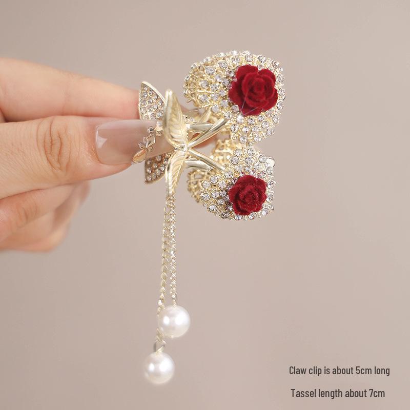 Elegant Metal Butterfly Hairpin with Tassel Pendant for Women, 2025 New Style