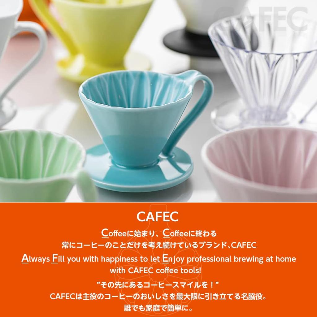 Sanyo Sangyo CAFEC Tritan Flower Dripper CUP4 for 2~4 Cups Clear TFD-4