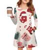 Christmas Day Girls' Long Sleeve Dress - Color Pocket Dress