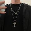 Gothic Dark Style Cross Pendant Necklace Rock Punk Goth Necklaces