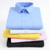 Men's Spring Autumn Shirt Solid Turn Down Collar Top Long Sleeve Business Dress Shirt