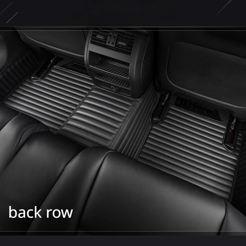 Striped Pu Leather Custom Car Floor Mat for Toyota Corolla 2014-2018 Year Interior Details Car Accessories Carpet