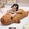 60cm-100cm Cartoon Giant Strip Capybara Plush Doll Pillow Lying Brown Orange Wings Creative Capybara Plush Toy Home Decor