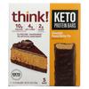 Think!, Keto Protein Bar, Chocolate Peanut Butter Pie, 5 Bars, 40G (1.41Oz) Each