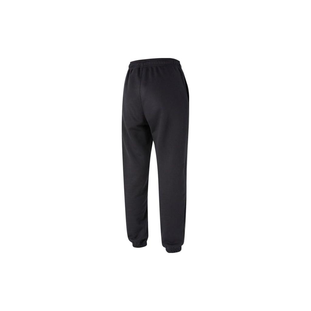 Jordan Solid Color Elastic Waist Cuffed Casual Pants Women Bottoms Black DN4576-010