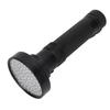100LED UV Flashlight Fluorescent Detection Lamp for Cosmetic Mask Banknote Verification(black)