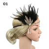 Women Beaded Flapper Performance Headwear Elastic Hair Accessories Vintage Masquerade Party Headpiece Cosplay