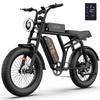 URLIFE T2 All-Terrain Electric Bicycle 48V15.6AH Battery 750W  Motor Outdoor Riding E-Mountain Bike 20 Inch Fat Tires Off-Road Electric Bike