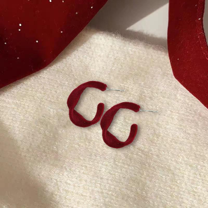 Ankola Red Festive Earrings for Women - 2025 Trendy Retro Style, Perfect for Chinese New Year Celebrations.