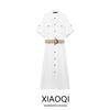 Fashion Style 2024 Summer New Arrival Women's Clothing Stylish with Belt Midi Skirt Shirt Style Dress 3538709