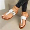 Women Sandals 2024 Summer Outdoor Beach Flip-flop Sandals Solid Fashion Gladiator Sandals Women Flats Casual Ladies Shoes