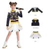 Anime Girls Zoey Mira Cosplay Costume Kids Fancy Party Dress Idol Movie Cosplay Halloween Carniva Clothes Golden Stage Suits