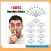 100Pcs Nose Wax Sticks Nose Wax Applicators for Painless Nose Hair Removal Tool Wax Accessories Beeswax Safe