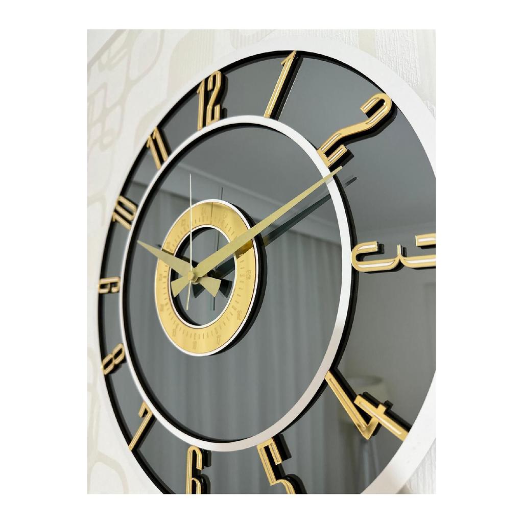 Mirrored Wall Clock (Real Mirror) 40cm Modern Design