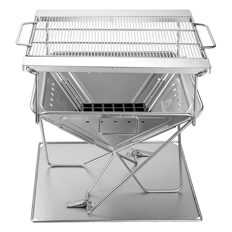 Camping Moon Extra Thick Stainless Steel Grill Grill Bonfire Stand for People Grill Grill Replacement Net (CAMPING MOON) 4-5 MT-055-W1