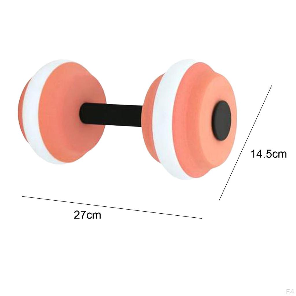Aquatic Dumbbell Hand Bar Lightweight Resistance Men Women Pool Dumbbells Swim Barbell for