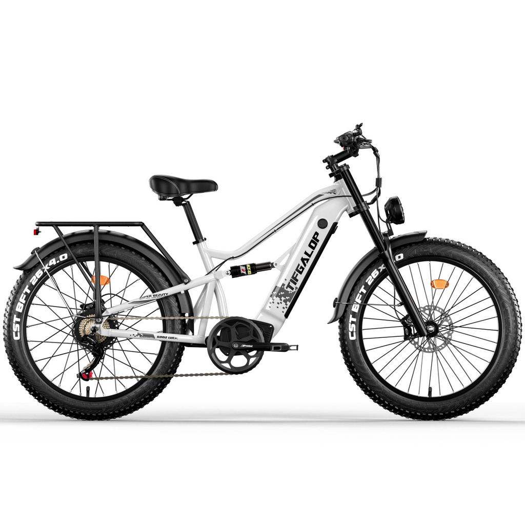 Tifgalop ES7 Electric Bike 26Inch 750W 52V19AH Full Suspension Mountain Bike