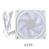 CPU Cooling Fan 120mm 3 Pin ARGB PWM Control 800 To 1800RPM LED Light Computer Cooler Fan for