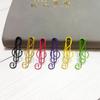 20PCS/Set Music Note Music Note Metal Paper Clips Metal Music Note Shaped Paper Clip Office