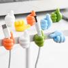 10Pcs Thumb Hook Cable Organizer Cute Cord Holders For Cables Self-Adhesive Wall Decoration Hook Home Office Data Cable Clip Wire Desk Organizer