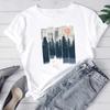 (Asian Size) Women Print Tee Top Vintage Lovely Style Trend Cute Fashion T Shirt Woman Female Clothing Short Sleeve Graphic T-shirts