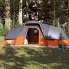 VidaXL Dome Tent 11 Persons Grey and Orange Waterproof, Tent, Garden Tent, Outdoor Shelter, Camping Tent, 94568