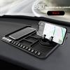Multi-Functional Car Anti-Slip Mat Dashboard Non-Slip Pad Mat Auto Phone Holder Bracket Navigation Cushion Parking Number Card