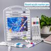 Acrylic Marker & Watercolor Pen Set: Stackable Brushes for Students, 60/80 Colors