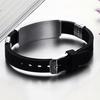 Fashion Wristband Black Punk Titanium Steel Men Bracelets Bangles