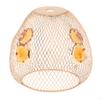 Metal Wire Cage Lamp Guards, Mesh Pendant Light Shade, Hollow Out Bulb Cover, Ceiling