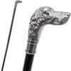 Nautical New TAN DOG Head  Victorian Wands Brass Handle Walking cane-Walking Sticks Gift X Mass Gift 2 Fold Black Walking Cane