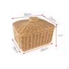 Imitation Rattan Storage Basket ,Woven Container ,Organizer, Handwoven Tray, for Entryway