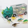 Children's Toy Trailer Container Truck Dinosaur Storage and Transportation Vehicle Combination Set Dinosaur Car Kindergarten Model Toy