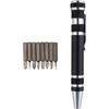 8-in-1 Screwdriver - Mini Gadgets - Black - Compact Design - Multifunctional - Precision Tools