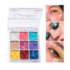 Long Lasting Glitter Paste Fitly Blendable 9-color Stage New Year Performance Shiny Eyeshadow for Party