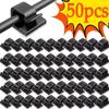 50Pcs Cable Clips Self Adhesive Cord Management Black Wire Holder Organizer Clamp Self-adhesive Car Wire Clip Accessories