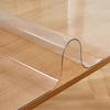 Godamiu Transparent Tablecloth, 45*90cm, 1.5mm Vinyl Sheet, Desk Mat, Table Protection, Thick PVC Rectangular, Waterproof, Oil-Resistant, Heat-Resista