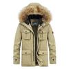 Plus Size Winter Jacket Men Warm Parkas Casual Thick Windbreaker Hooded Fur Collar Overcoat Men Clothing
