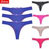 3pcs Hollow Out Ladies Panty G String Tangas Women Thong Panties Sexy Briefs Women Underwear