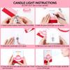 12pcs Blow-Out LED Candle Light for Making Light-Up Cards, Self-Adhesive Light-Up Units To Handmade Cards or Scrapbook Pages