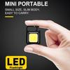 Small LED Flashlight COB Rechargeable Keychain Mini Flashlight 4 Light Modes Portable Pocket Light with Magnet Base for Fishing Walking Camping