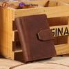 Men's Genuine Leather RFID Business Card Holder Wallet - Retro Style