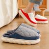 Fashion Men Slippers Waterproof Women Warm Plush Winter New Fashion Flats Home Non Slip Slides Soft Thick Sole Furry Shoe Big Size 48 49