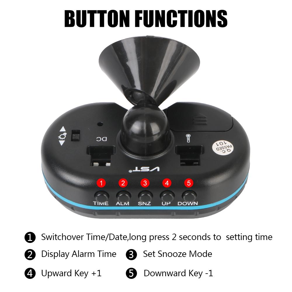 ЖК Цифровые Светящиеся Часы Автомобильные Электронные 3 в 1 Автомобильный Вольтметр Термометр 12В/24В Предупреждение о заморозках Подсветка