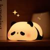 Cute Panda Night Light, Food Grade Silicone 3 Level Dimmable Breastfeeding Nursery Nightlight , Cute Gifts Stuff for Children