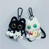 Kawaii Black Cat Plush Keychains Doll Pendant Cuddly Kitten Key Chain Ins Plush Keyring Doll for Boy Girl Cute Brithday Toy Gift