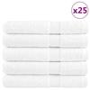 VidaXL Premium Quality Towels 25 Pcs, Shower Towels, Bath Sheets, Guest Towels, White 137143