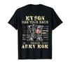 American Flag Design My Son Has Your Back Proud Army Mom Men's T-Shirt